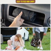 Mesh Bag For Car Use Adjustable D-Buckle Net Pocket Storage Bag