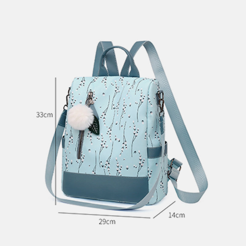 Anti-theft Large Capacity Printing Shoulder Bag Backpack 