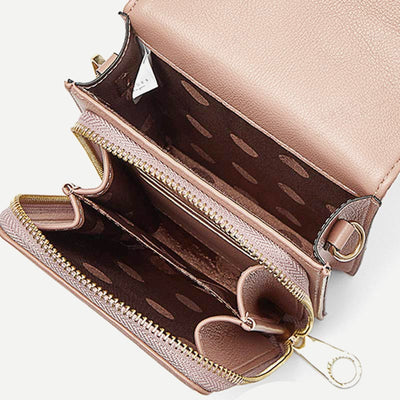 PU Crossbody Cell Phone Bag for Women Shoulder Bag Wallet Purse