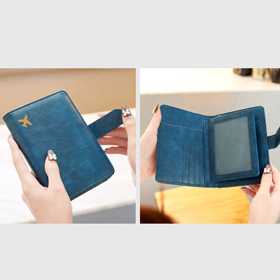 Passport Holder Multi-slot RFID Blocking Card Holder Travel Passport Cover