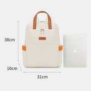 Women Functional Backpack Large Capacity Laptop Backpack with Hand Strap