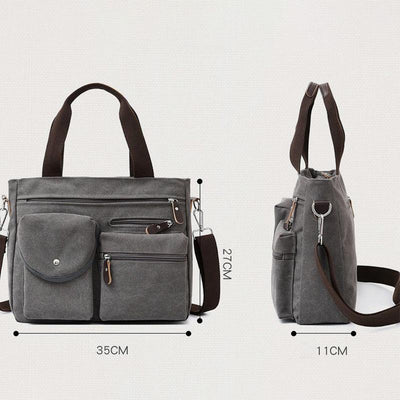 Large Capacity Multi-Pocket Casual Messenger Bag