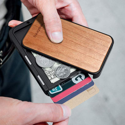 Wooden Slim Pocket Card Case