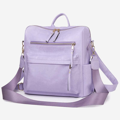 Large Capacity Multi-Carry Elegant College Style Backpack