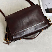 Top-Handle Bag For Women Leather Large Capacity Messenger Bag