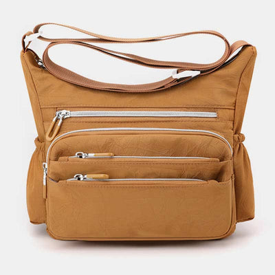 Lightweight Multi-Pocket Nylon Purse for Women Multifunctional Crossbody Shoulder Bag