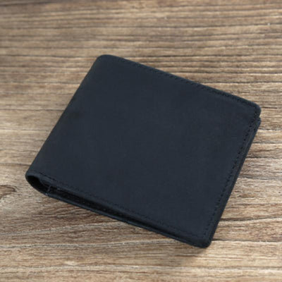 Genuine Leather Casual Bifold Vintage Wallet