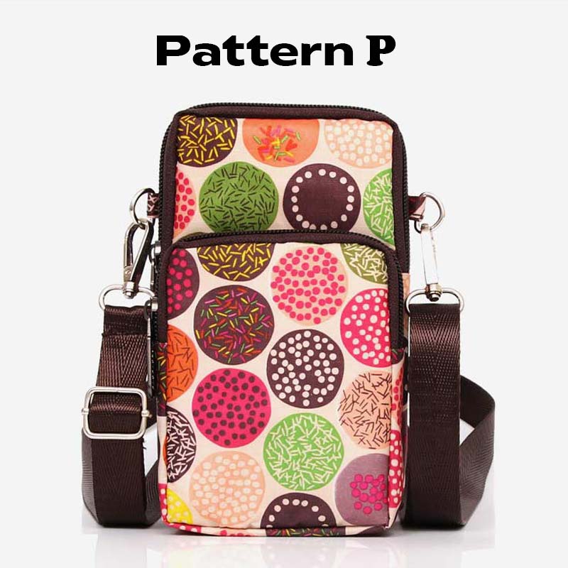 Lightweight Mini Shoulder Bag Women Purse Floral Crossbody Wallet Phone Bag