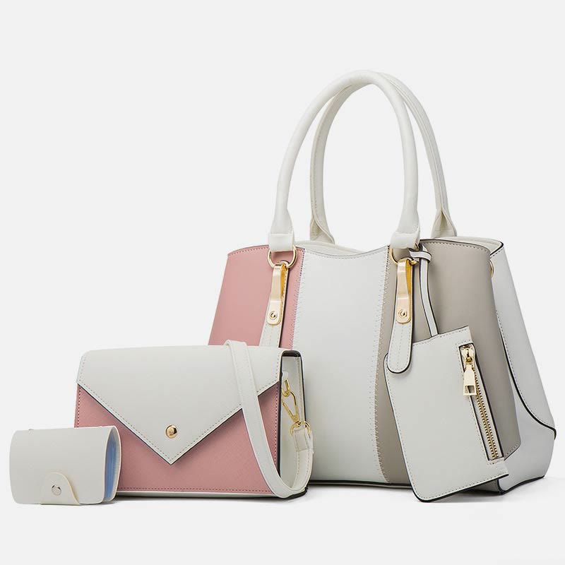 Contrast Color Bag Set For Women Simple Elegant Lady Bag