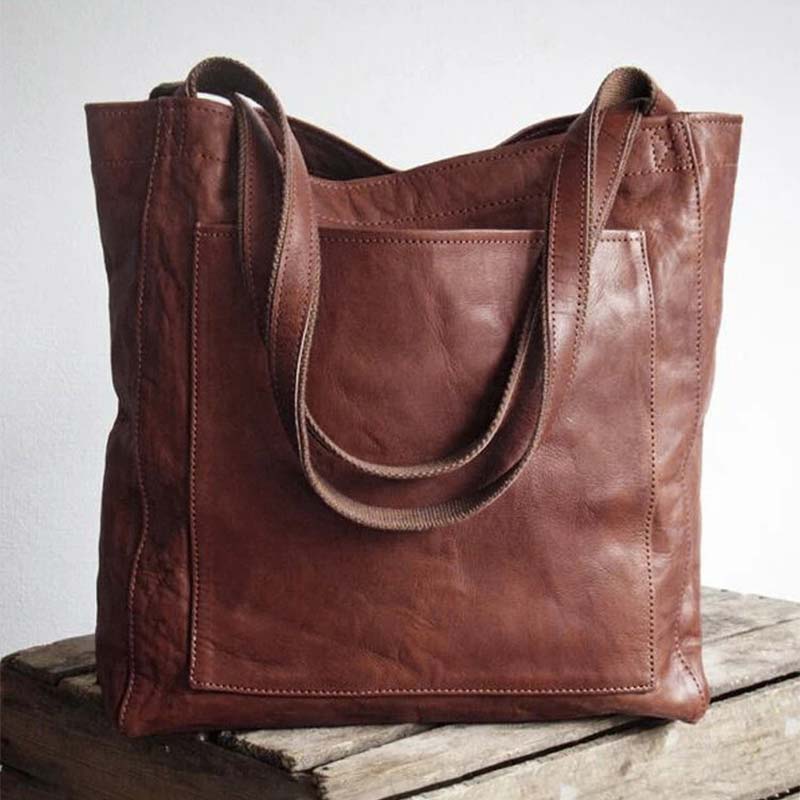 Limited Stock: Extra Large Women's Soft PU Leather Tote Shoulder Bag Handbag