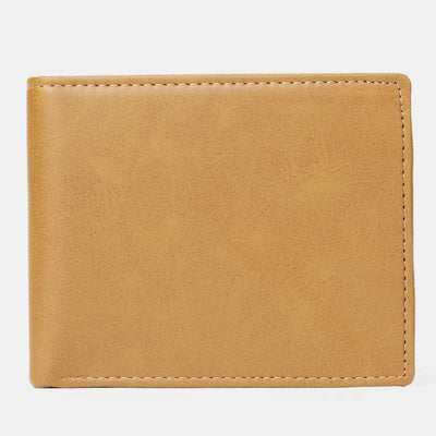 Engraved Mens Wallet Trifold Leather Card Holder Gifts for Son Grandson