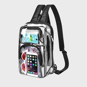 Sling Bag For Outing Sports Multi Function Transparent PVC Daypack