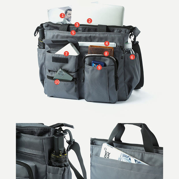 Tote Bag For Men Business Multifunctional Large Capacity Crossbody Bag