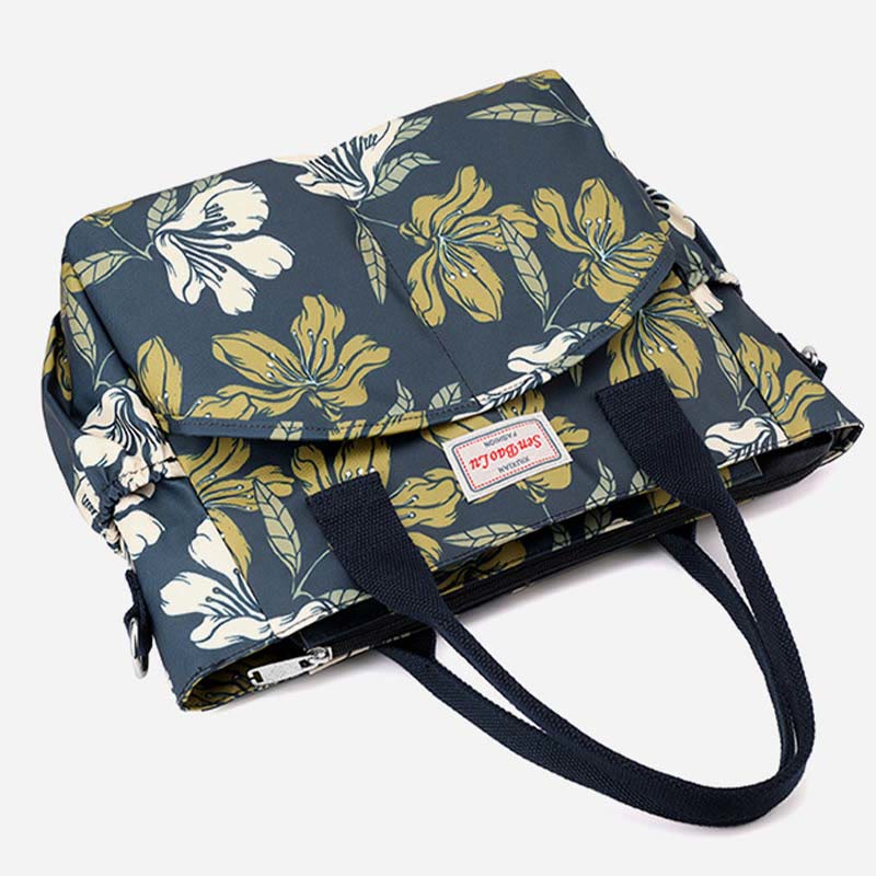 Top-Handle Bag For Women Ethnic Flower Style Crossbody Bag