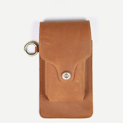 Genuine Leather Holster for Belt Universal Cell Phone Case on Belt