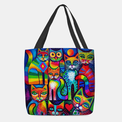 Graphic Painting Graffiti Tote Handbag for Women Lightweight Shoulder Bag