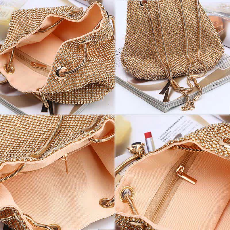 Glitter Shoulder Bag Purses Handbags Crystals Evening Bag for Women Girls