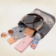 Shoulder Bag for Women Casual Large Capacity Printing Shopping Handbag