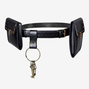 Medieval Renaissance Waist Bag Pouch Belt Holster with Belt Key Chain