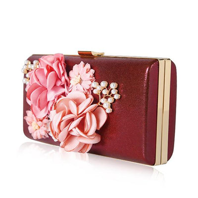 Floral Evening Clutch Bag