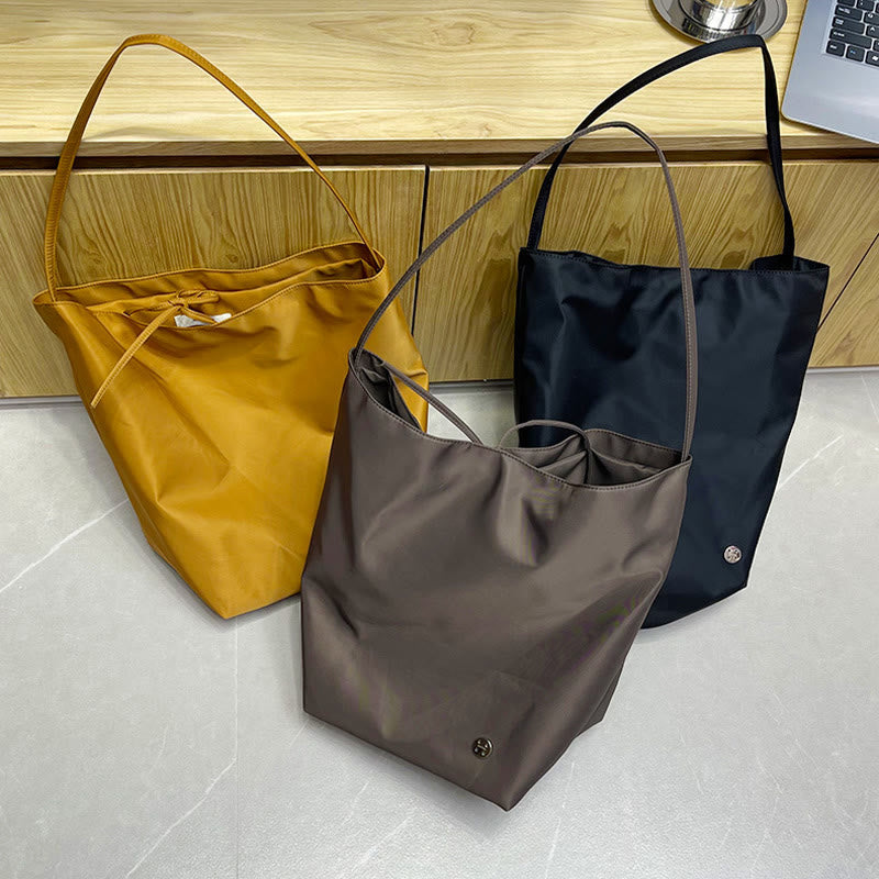 Large Single Shoulder Tote For Women Minimalist Oxford Underarm Bag