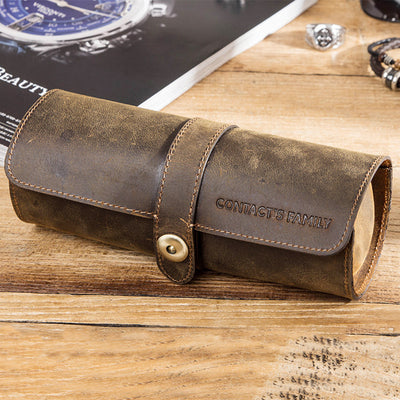 Unisex Vintage Roll Storage Bag for Watch