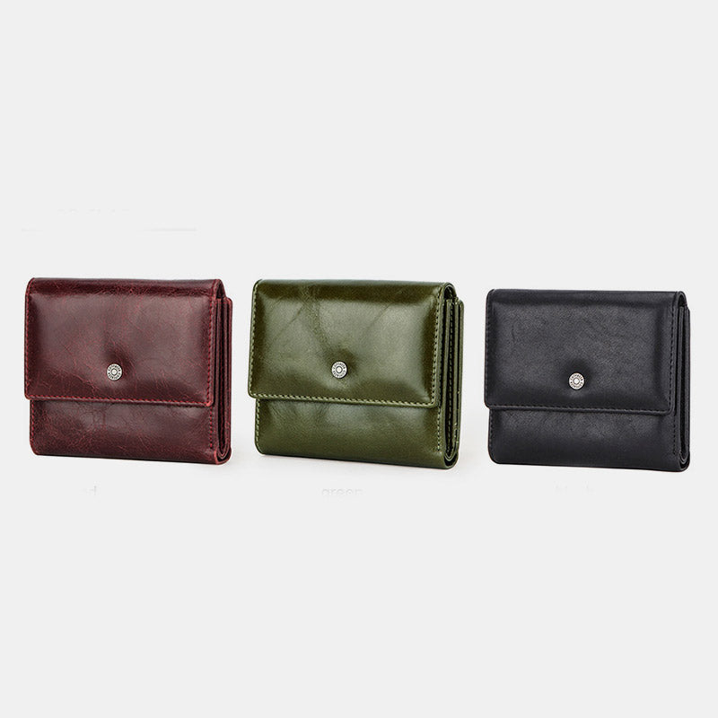 RFID Anti-Theft Genuine Leather Wallet