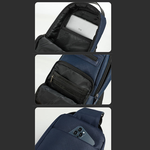 Multi-Pocket Large Capacity Waterproof Durable Zipper Sling Bag