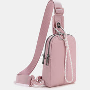 Sling Bag For Outdoor Walking Adjustable Wide Strap Casual Bag