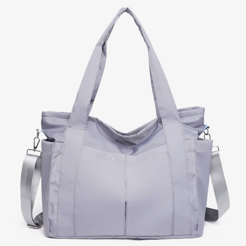 Tote for Women Large Capacity Multi-Pocket Nylon Work Shoulder Bag