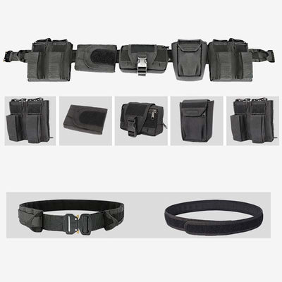 Tactical Belt For Outdoor Patrol Multifunctional Detachable Nylon Waist Bag