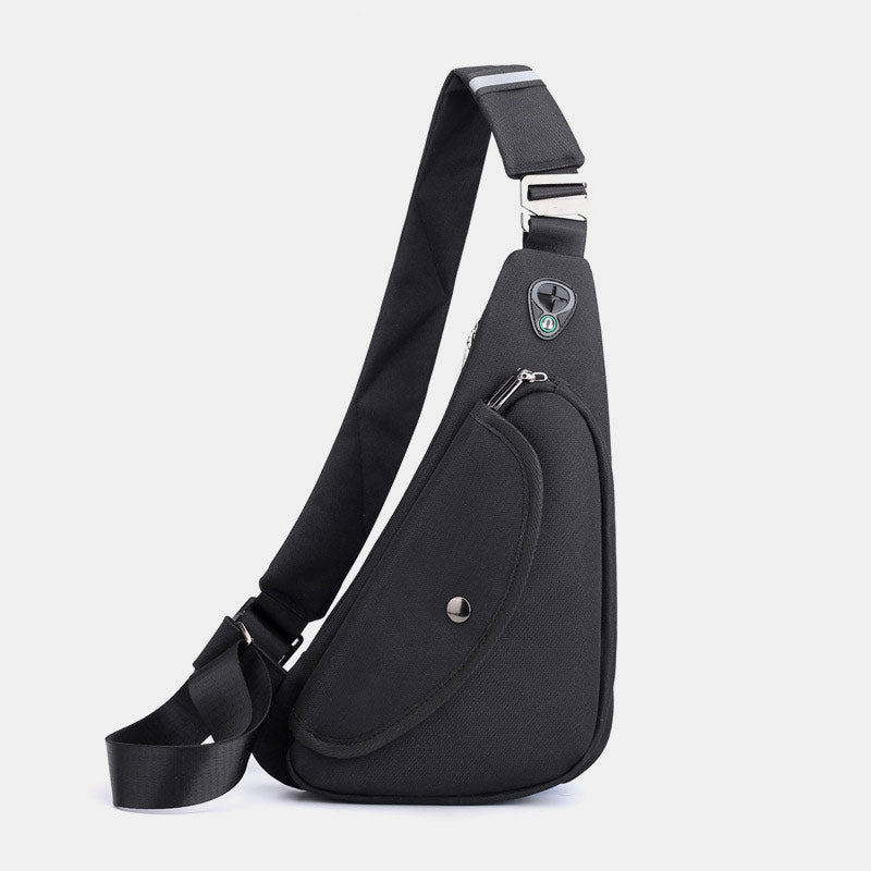 Waterproof Lightweight Multifunctional Anti-theft Casual Sling Bag With Headphone Jack