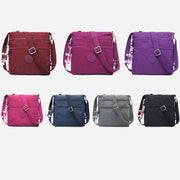 Lightweight Triple Zip Small Crossbody Bag Shoulder Bag for Women