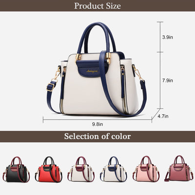 Elegant Top Handle Satchel Crossbody Bag