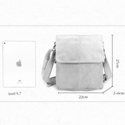 Minimalist Vertical Messenger Bag Mens Clamshell Expansive Crossbody Purse