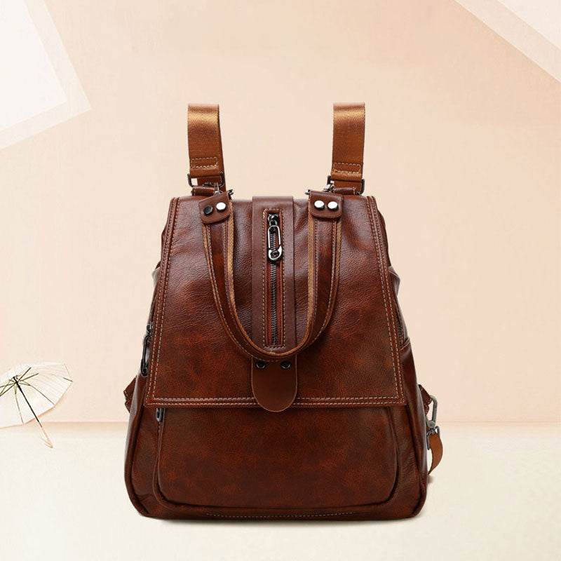 Women's Fashion Backpack Purses Multifunction Design Shoulder Bag with Shoulder Strap