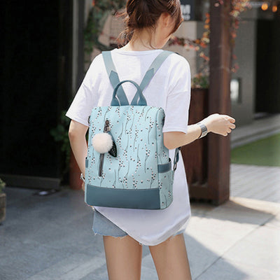 Anti-theft Large Capacity Printing Shoulder Bag Backpack 