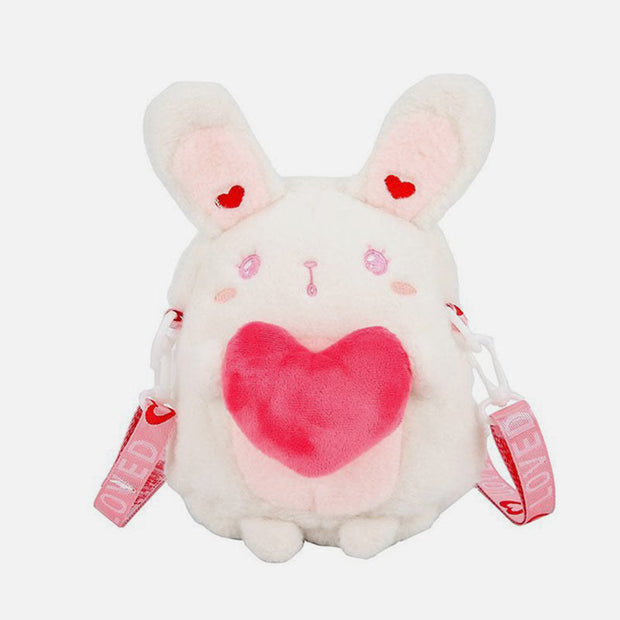 Cute Cartoon Small Backpack Lolita Rabbit Plush Bag For Girl