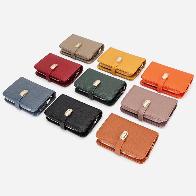 Wallet for Women Minimalist Multi-Slot Credit Card Holder Shopping Purse