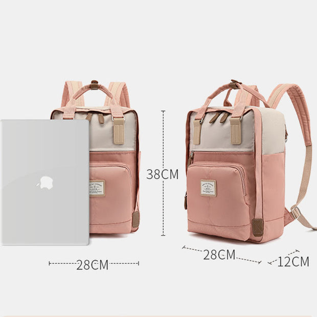 Backpack For Teenage Students Simple Lightweight Multi Pockets Computer Daypack