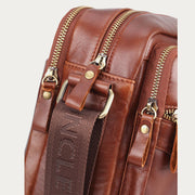 Messenger Bag For Men Business Solid Color Roomy Crossbody Bag
