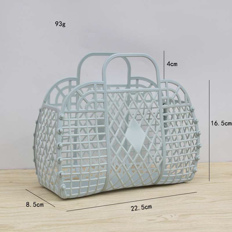 Handbag for Bathroom Rhomboid Flexible Organizing Storage Collapsible Bath Basket