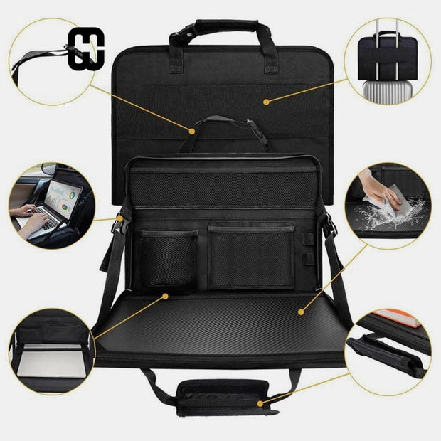 Briefcase For Business Adjustable Car Laptop Desk Oxford Folding Organizer Bag