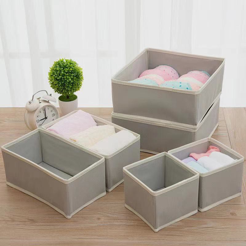 Storage Bag For Home Non-Woven Six-Piece Set Folding Clothes Organizer Box