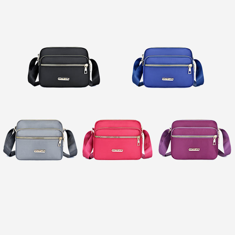 Super Large Capacity Multi-Compartment Waterproof Casual Crossbody Bag