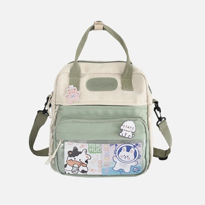 Backpack for Women Cute Cartoon Printing Mixcolor Student Travel Daypack