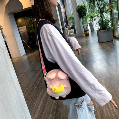 Cute Cartoon Small Backpack Lolita Rabbit Plush Bag For Girl