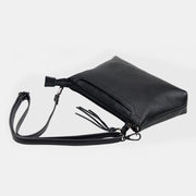 Genuine Leather Tassel Shoulder Crossbody Bag