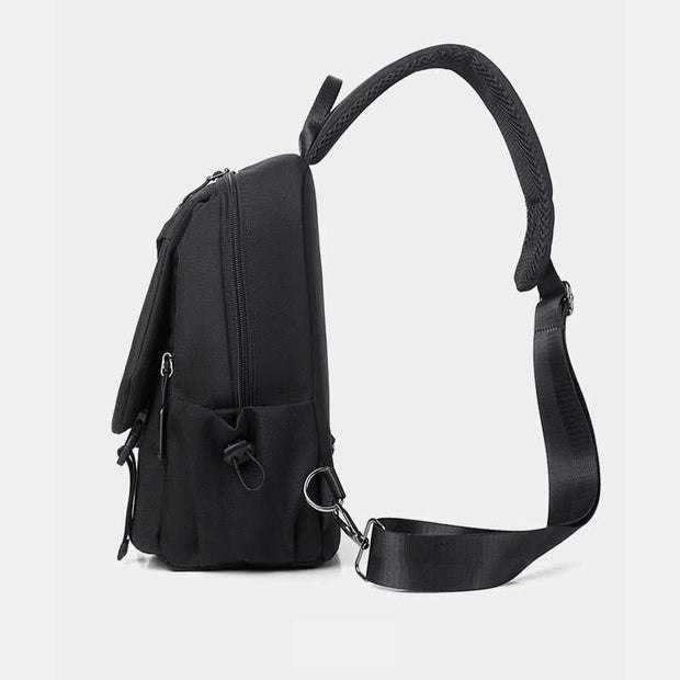 Sling Bag for Men Abrasion Resistant Casual Oxford Crossbody Backpack
