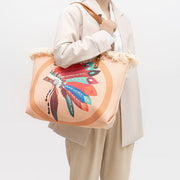 Tote For Women Bohemian Style Tassel Large Shoulder Bag